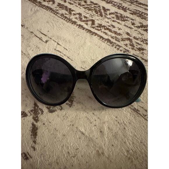 Lilly Pulitzer Oval Sunglasses Black Teal Silver Excellent CMILBQ00 main image 5